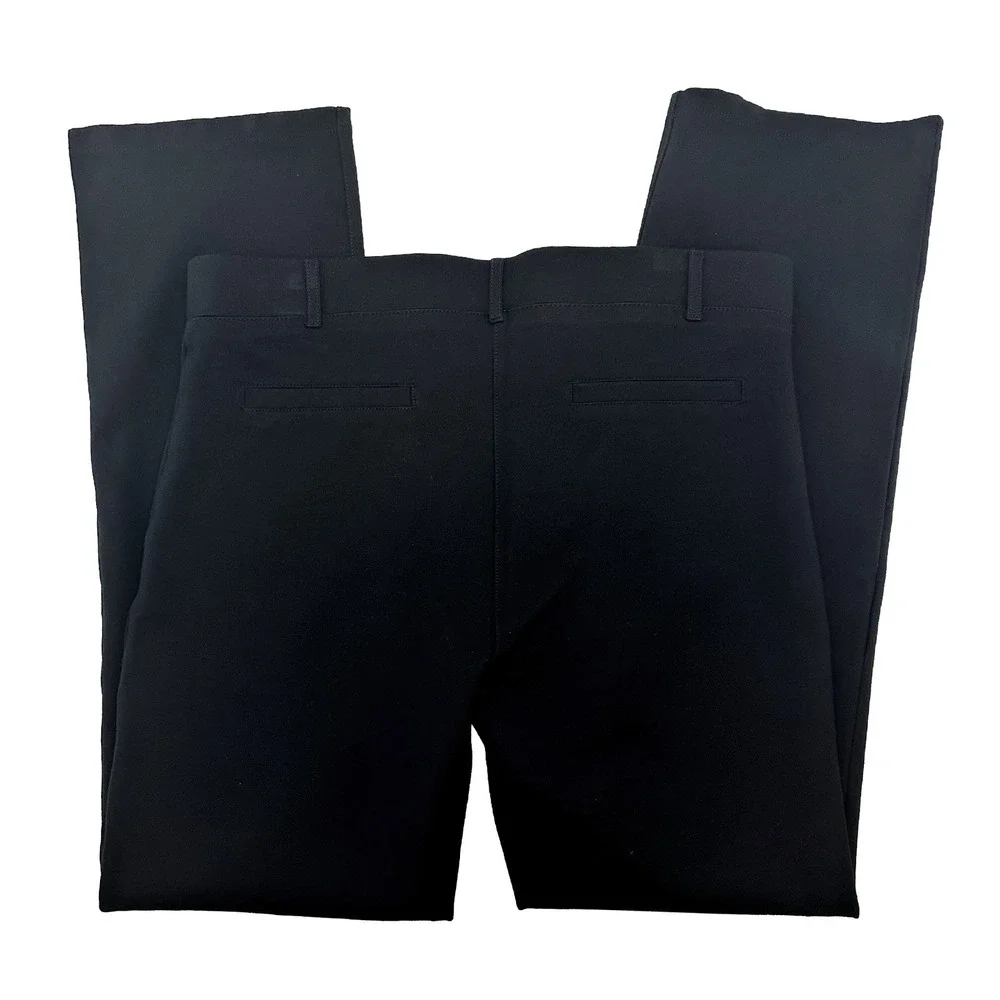 BETABRAND Straight Leg Stretch Dress Pants • Large Petite • black minimalist - Picture 3 of 7